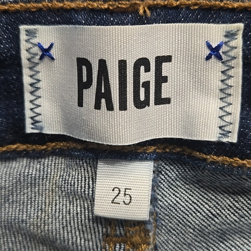 Paige Verdugo Cropped Women's Jeans Size 25 Anise Wash (26.5x25.5) - Picture 5 of 7